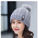 hot selling knitted hat wool hat autumn and winter plus velvet thickened scarf hat set special pullover hat_viptrois.com