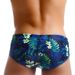 UXH Nordic Men's Green Leaf Fashion Sexy Underwire Enhancing Swim Trunks Summer Trendy Beach Boxer Shorts_viptrois.com