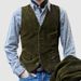 Men's Corduroy Blazer Jacket - Relaxed Fit Casual Suit Coat With Notch Lapel Single Breasted Two-Button Closure Durable & Stylish For Work & Leisure_viptrois.com