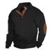 Pure 2024 Cross-Border Spring And Autumn Fashion European Style Versatile Trendy Men's Casual Stand Collar Long Sleeve Small_viptrois.com