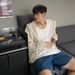 Pure High-End Cardigan Sweater For Men, Ins Style, High Street, Hooded, Hollow Knit, Summer Thin, Sun Protection, Couple's_viptrois.com