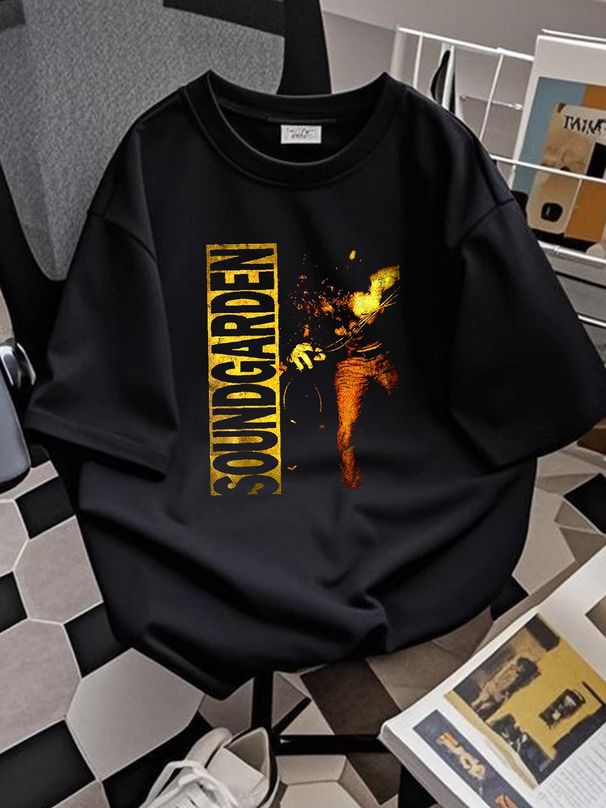soundgarden Louder Than Love T Shirt Versatile Streetwear Fashion Stylish Breathable Soft Summer Graphic Top For Everyday Wear Casual Comfortable_viptrois.com