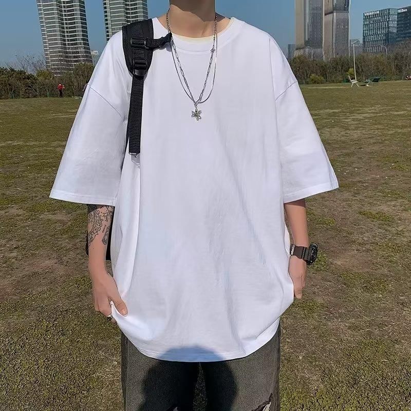 Short Men's Summer Trend New Clothes Loose Half Sleeved T-shirt Top Casual Versatile_viptrois.com