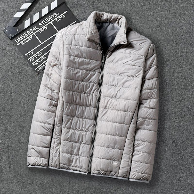 Pure Down Plus Size Short Lightweight Coat Workwear Thickened Youth Cotton Padded Jacket Winter Men's Outerwear_viptrois.com