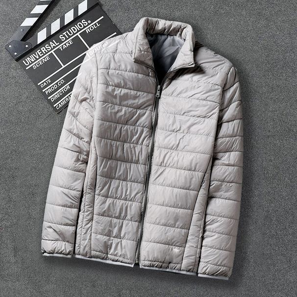 Pure Down Plus Size Short Lightweight Coat Workwear Thickened Youth Cotton Padded Jacket Winter Men's Outerwear_viptrois.com