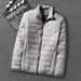 Pure Down Plus Size Short Lightweight Coat Workwear Thickened Youth Cotton Padded Jacket Winter Men's Outerwear_viptrois.com