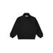 500GSM Boxy Zip-Up Hoodie – Cleanfit Winter Essential, Stand Collar Fleece Jacket With Raglan Sleeves & Utility Pockets (Black/Grey, S-XL)_viptrois.com