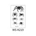 Body Art Waterproof Sweat Simulation Three Dimensional Spider Tattoo Stickers Spider Web Halloween Tattoo Stickers_viptrois.com