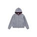 "Unisex Vintage Zip-Up Hoodie – Oversized Retro Streetwear With Ribbed Hem (Black/Grey)"_viptrois.com