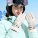 T-BAGWELL Winter Thermal Waterproof Ski Gloves For Women - Windproof Fleece-Lined Touchscreen Gloves For Snowboarding, Cycling & Outdoor Activities_viptrois.com