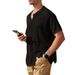Men's Clothing Fashion Men's Knitted Cardigan Summer Cool Men's Shirt Tops Short Sleeve Lapel Button Loose Men's Clothing_viptrois.com