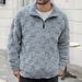Men's Lightweight Half-Zip Hooded Sweatshirt, Casual Long Sleeve Pullover For Fall & Winter, Breathable & Comfortable, Slim Fit, Solid Colors_viptrois.com