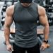 Men's Clothing Sleeveless Quick Drying Waistcoat With Stripes And Elastic Training Clothes For Fitness And Running Anti Wrinkle Clothes_viptrois.com