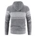 Men’s Fleece-Lined Zip Hoodie – Winter Thermal Knit Sweater With Color-Block Design_viptrois.com
