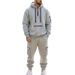 Men's Fleece-Lined Hoodie & Jogger Set – Winter Workwear-Inspired Casual Outfit For Outdoor & Streetwear (Black, Khaki, Grey, Navy, Charcoal)_viptrois.com