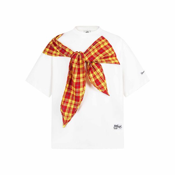 Men's Clothing Summer Two Piece Solid Color Plaid Shawl Design Casual Loose Short Sleeved_viptrois.com