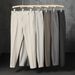 Men's Slim Fit Straight Dress Pants For Business Casual - Wrinkle-Resistant & Easy Care Polyester Trousers (Regular & Ankle Length)_viptrois.com