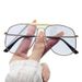 Men's Sunglasses New Toad Mirror Metal Large Frame Women's Sunglasses Trendy Internet Celebrity Sunglasses Anti Ultraviolet Sunglasses_viptrois.com