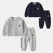 Mother & Kids Fashion Korean Suit New Children's Sweatshirt Sports Pants Two Piece Suit Boys Two Piece Sports Suit Trendy_viptrois.com