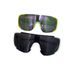 Outdoor Cycling Windproof Slimming Sunglasses Ski Goggles Protective Black Large Frame Hiking Glasses_viptrois.com