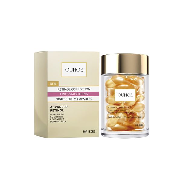Retinol Serum, Facial Smooth Muscle Hydrating Moisturizing Skin Care Serum_viptrois.com