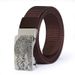 Men's Belts Sports And Leisure Nylon Belts Bronze Alloy Automatic Adjustment Buckle Breathable And Wear Resistant Belts_viptrois.com