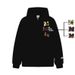 American Style Trendy Brand Niche Magic Tape Embroidered Hooded Sweatshirt Men Women, New Loose Casual Versatile Top For_viptrois.com