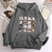 2023 Trend New Sixteen Palace Grid Cat Print Zipper Hoodie Trendy Men's Casual Loose Jacket_viptrois.com