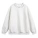 Vintage Heavyweight Crewneck Sweatshirt – Oversized Letter Print Unisex Hoodie (Black/Navy/Ash, M-5XL, Fleece-Lined)_viptrois.com