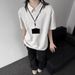2025 New Men's And Women's Polo Collar Short Loose Knitted Sweater Base Shirt Half Sleeve Casual Outerwear Regular_viptrois.com