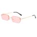 Square Frameless Sunglasses – Trendy Edge Cut Design For Men & Women, Korean Marine Style Hip Hop Eyewear_viptrois.com