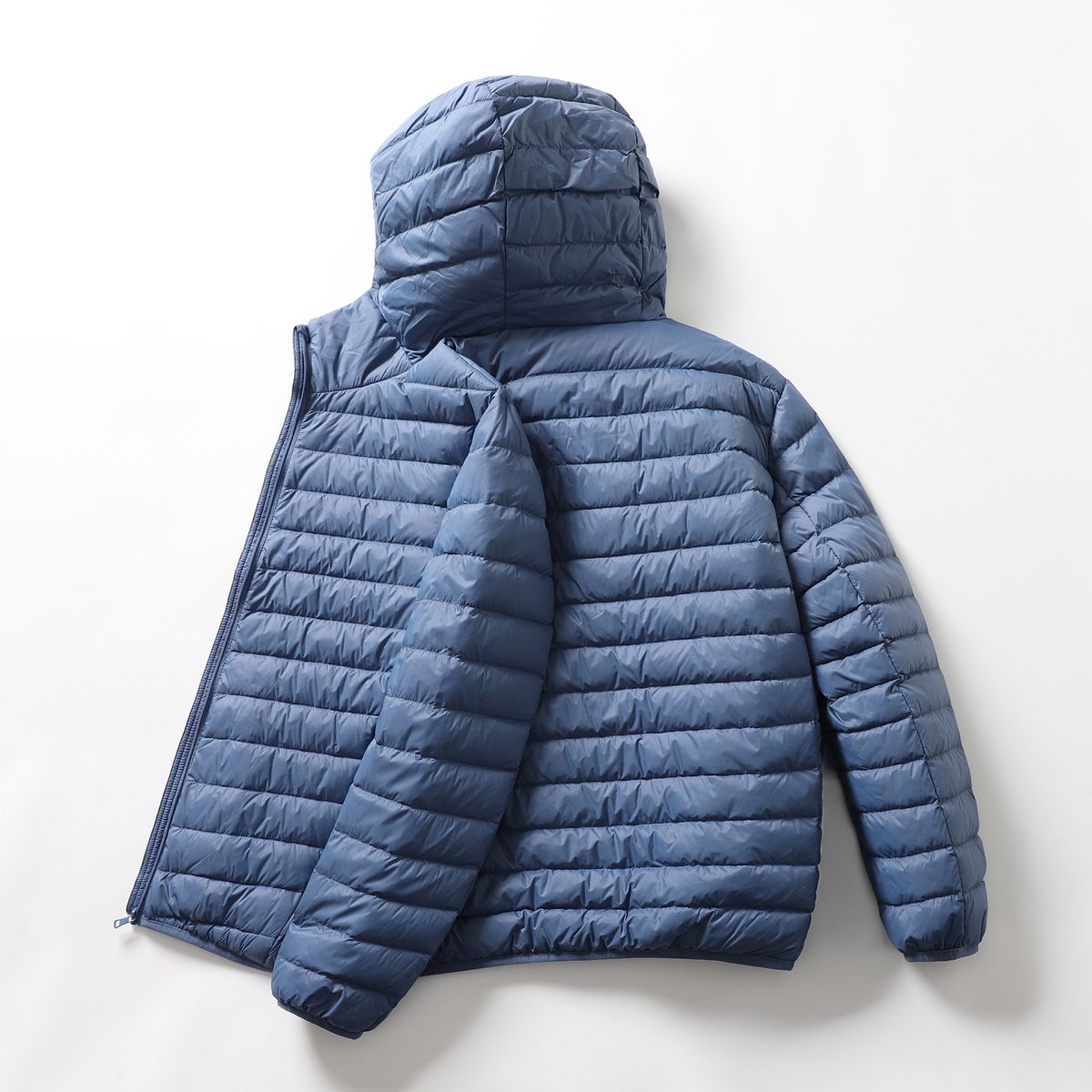 Men's Lightweight Down Jacket With Hood, Short Puffer Coat For Winter, 90% White Duck Down, Slim Fit, Windproof, Warm, Casual Outerwear (M-3XL)_viptrois.com