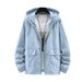 Men's clothing New summer solid color sun protection clothing jacket men's fat plus size trend loose fat sun protection clothing fishing clothing_viptrois.com