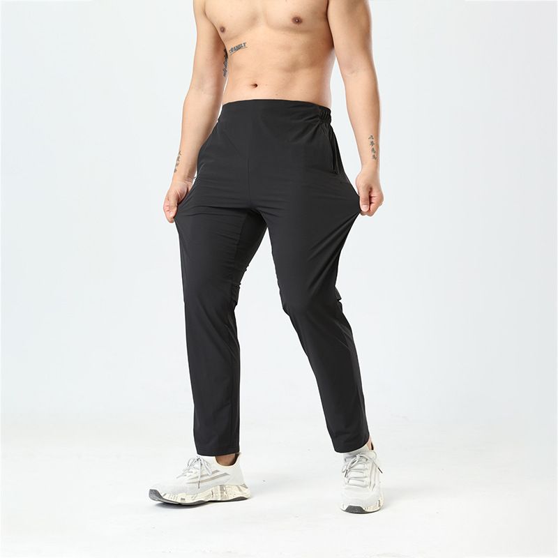 Men's Clothing Summer Sports Pants Men's Outdoor Thin Commuter Pants High Elastic Quick Drying Pants Slim Fit Woven Casual Pants_viptrois.com