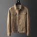 Spring And Autumn Jacket For Men 2023 New Style Cool Trendy Brand High-end Casual Fashion Suede Men's Coat_viptrois.com