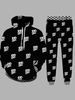 100% white printed adult hooded hoodie set for men and women_viptrois.com