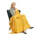 Unisex Four Seasons blanket Office air conditioning blanket Solid color knitted blanket sofa blanket B&B hotel bed end towel fringe cape_viptrois.com