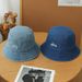 Trendy Cowboy Bucket Hat - UPF50+ Sun Protection, Unisex Adjustable Basin Hat For Men & Women, Original Letter Design, Casual Outdoor Style_viptrois.com