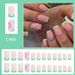 Short French bright face wearing nail art multicolor flowers fresh simple European and American fashion nail piece foreign trade ins24 piece_viptrois.com