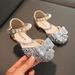 2024 Children's Princess Shoes Spring And Summer New Dance Soft Bottom Girls Korean Version Girls Single Shoes Sandals Crystal Bow_viptrois.com