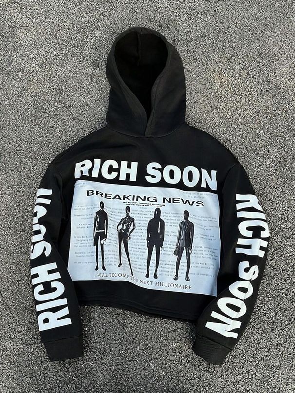 Men's Loose Fit Hooded Sweatshirt American Street Hip Hop Style Character Letter Digital 3D Print Cross Border Fashion_viptrois.com
