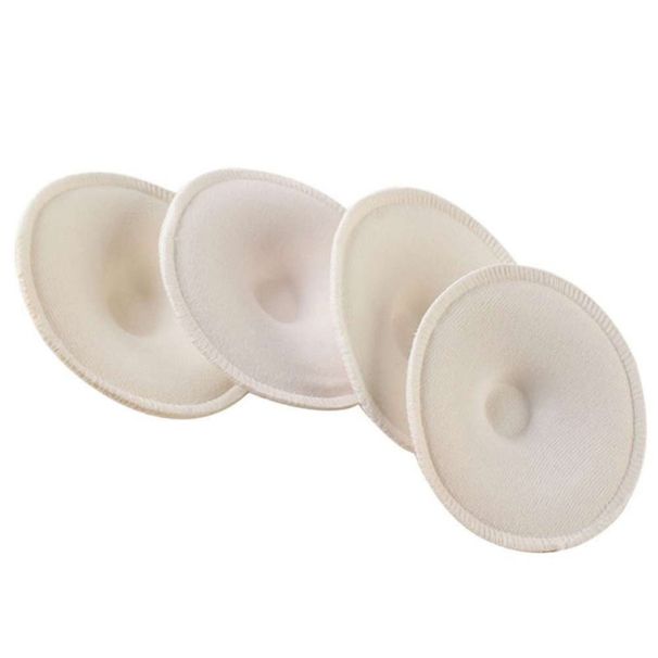 4Pcs/Set Baby Feeding Breastfeeding Pads Reusable Washable Breathable Absorbent Nursing Pads Anti-overflow Absorbent_viptrois.com