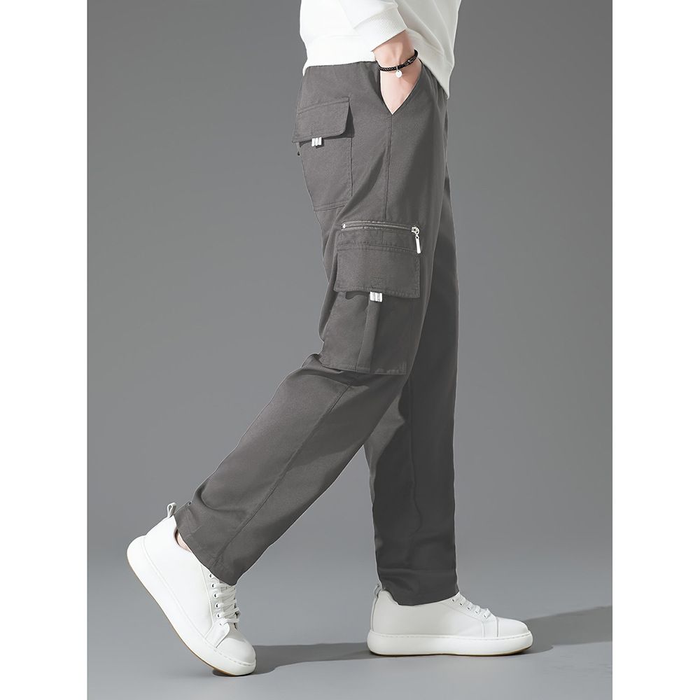 Men's Clothing Website Commerce Men's Workwear Casual Pants 2025 New Style Straight Leg Sports Sweatpants With Multiple Pockets Loose Long Pants_viptrois.com