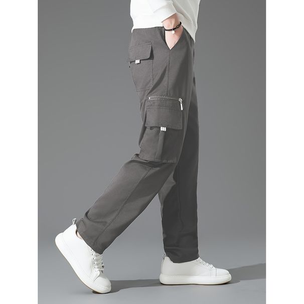 Men's Clothing Website Commerce Men's Workwear Casual Pants 2025 New Style Straight Leg Sports Sweatpants With Multiple Pockets Loose Long Pants_viptrois.com