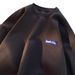 Klein Blue Waffle-Knit Long Sleeve Tee – Oversized Streetwear Top For Men (Polyester, M-5XL, Unisex Drop Shoulder)_viptrois.com