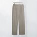 Men's Clothing New Spring And Summer Drape Business Trousers Men's Ice Silk Elastic Waist Small Trousers Casual Straight Trousers_viptrois.com