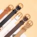 new simple ins style pin buckle belt, versatile decorative dress, women's belt, comfortable and soft PU student belt_viptrois.com