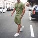 Men's Clothing Men's Summer Short Sleeved Shorts Suit Sports And Leisure Suit_viptrois.com