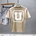 2025 Men's Short Sleeved T-shirt Summer New Style Trendy Brand Loose And Versatile Casual Handsome High End Half Sleeve_viptrois.com