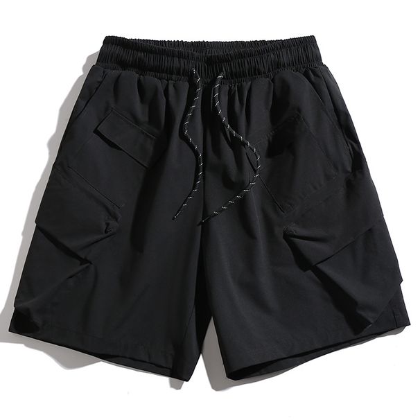 Functional Style Multi-Pocket Cargo Shorts For Men 2025 Summer New Three-Dimensional Pocket High Street Loose Casual_viptrois.com